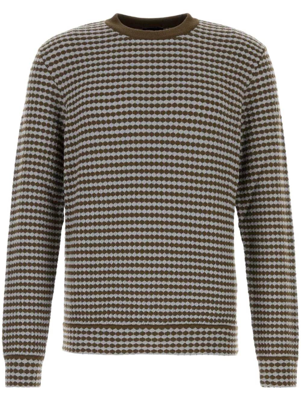 Affordable Giorgio Armani geometric-patterned sweater Men 0126