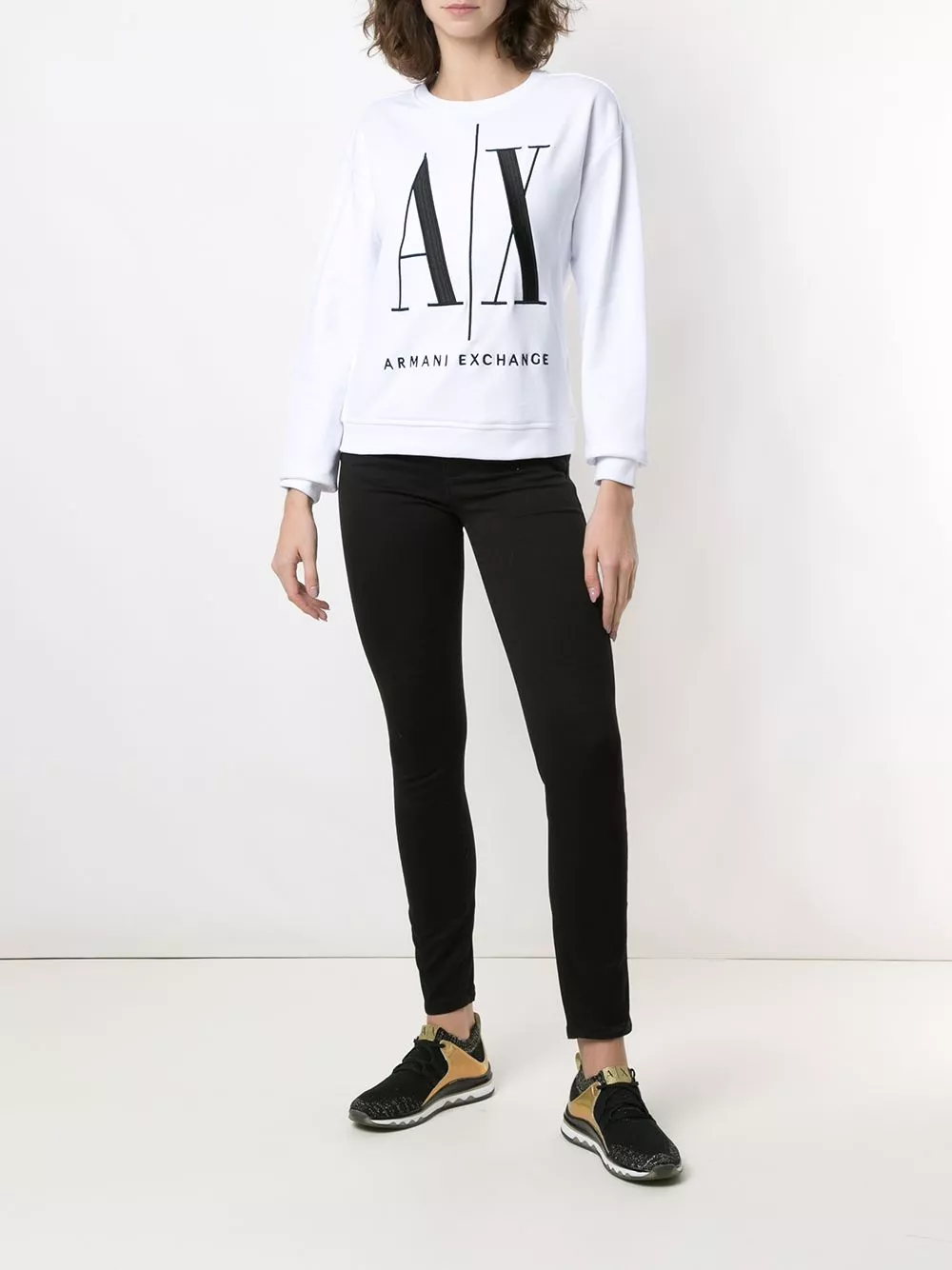 Cheap Armani Exchange logo-print sweatshirt Women 0128