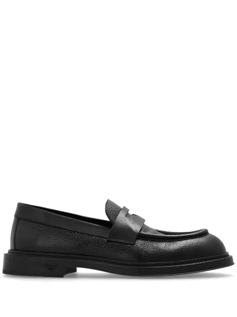 Cheap Emporio Armani leather penny loafers Men 0122