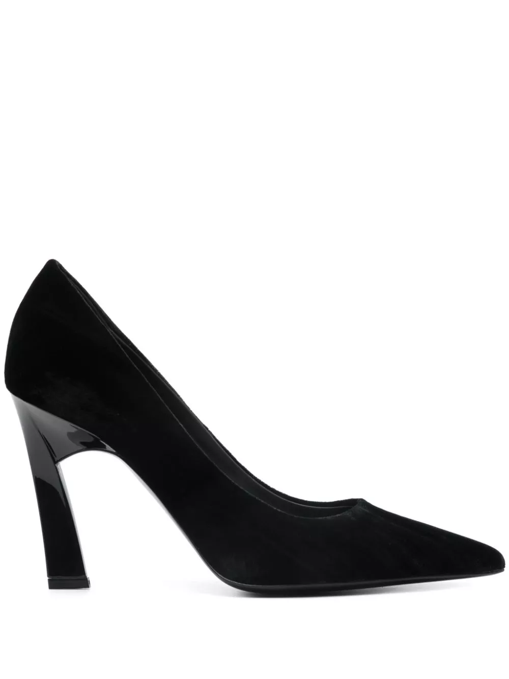 Cheap Emporio Armani 95mm velvet pumps Women 0125