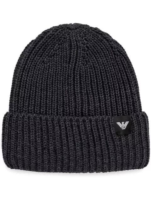 Cheap Emporio Armani logo-patch beanie Men 0120