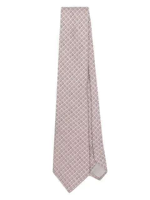 Giorgio Armani patterned-jacquard silk tie Men 0131