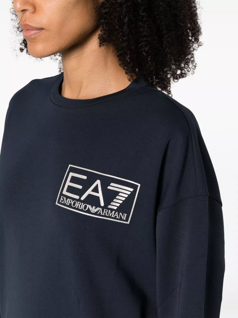 Affordable Ea7 Emporio Armani logo-print crew-neck tracksuit Women 0124