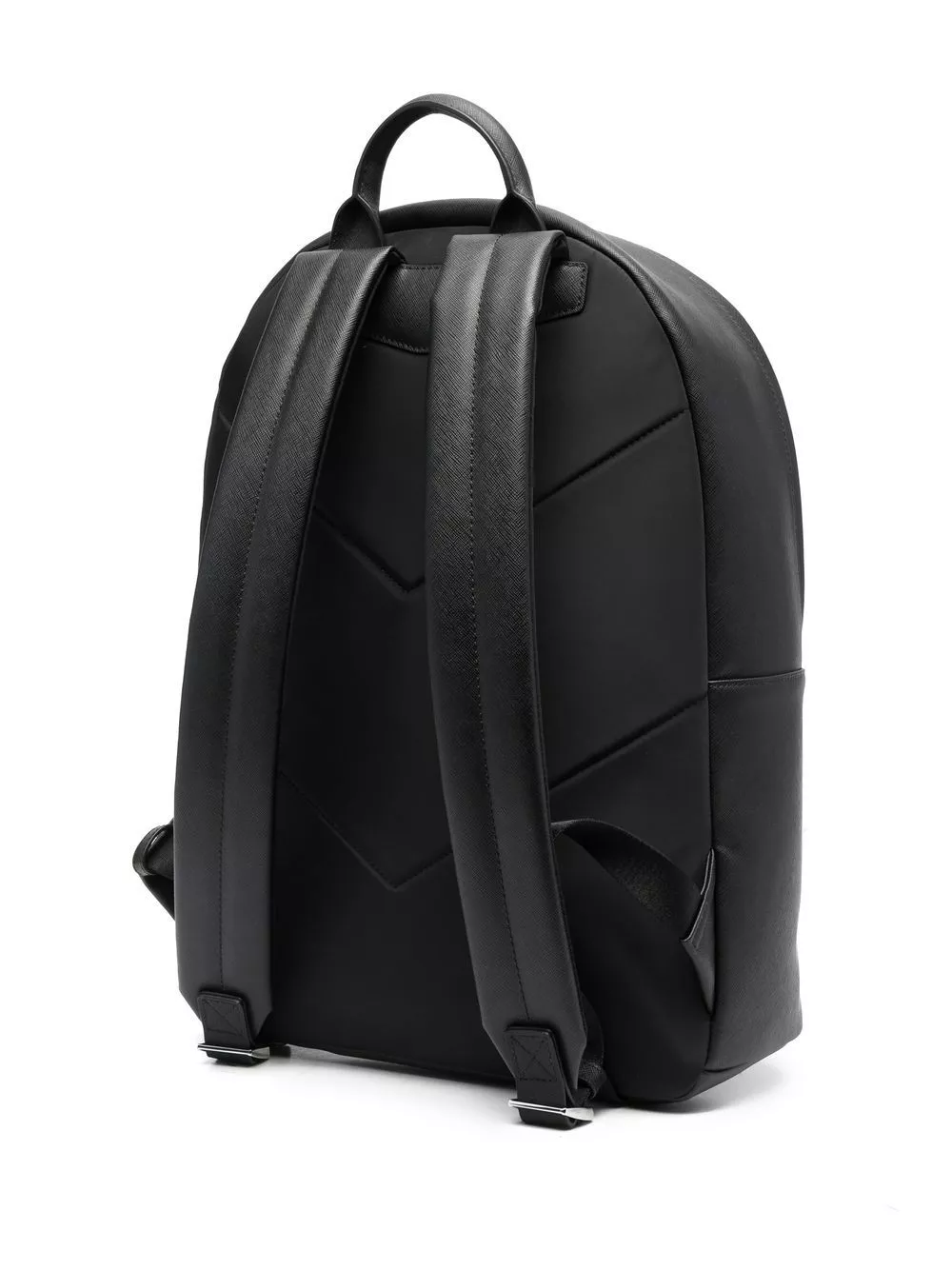 Affordable Emporio Armani logo-print leather backpack Men 0116