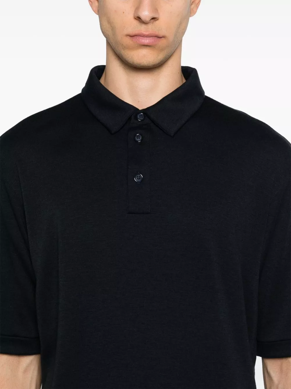 Affordable Giorgio Armani cashmere polo shirt Men 0118