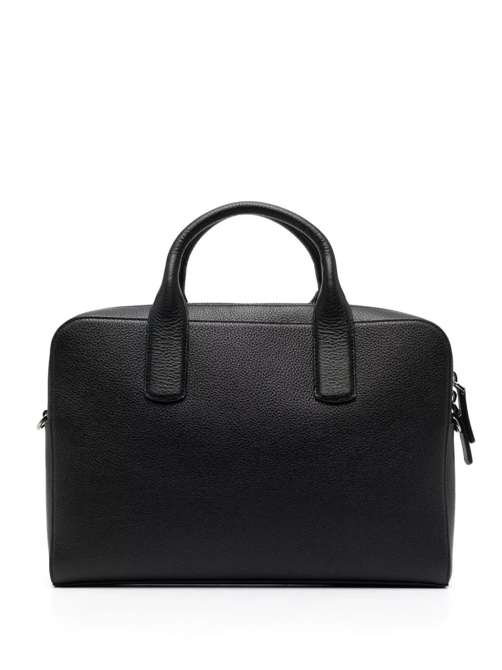 Affordable Giorgio Armani logo-stamp leather laptop bag Men 0129