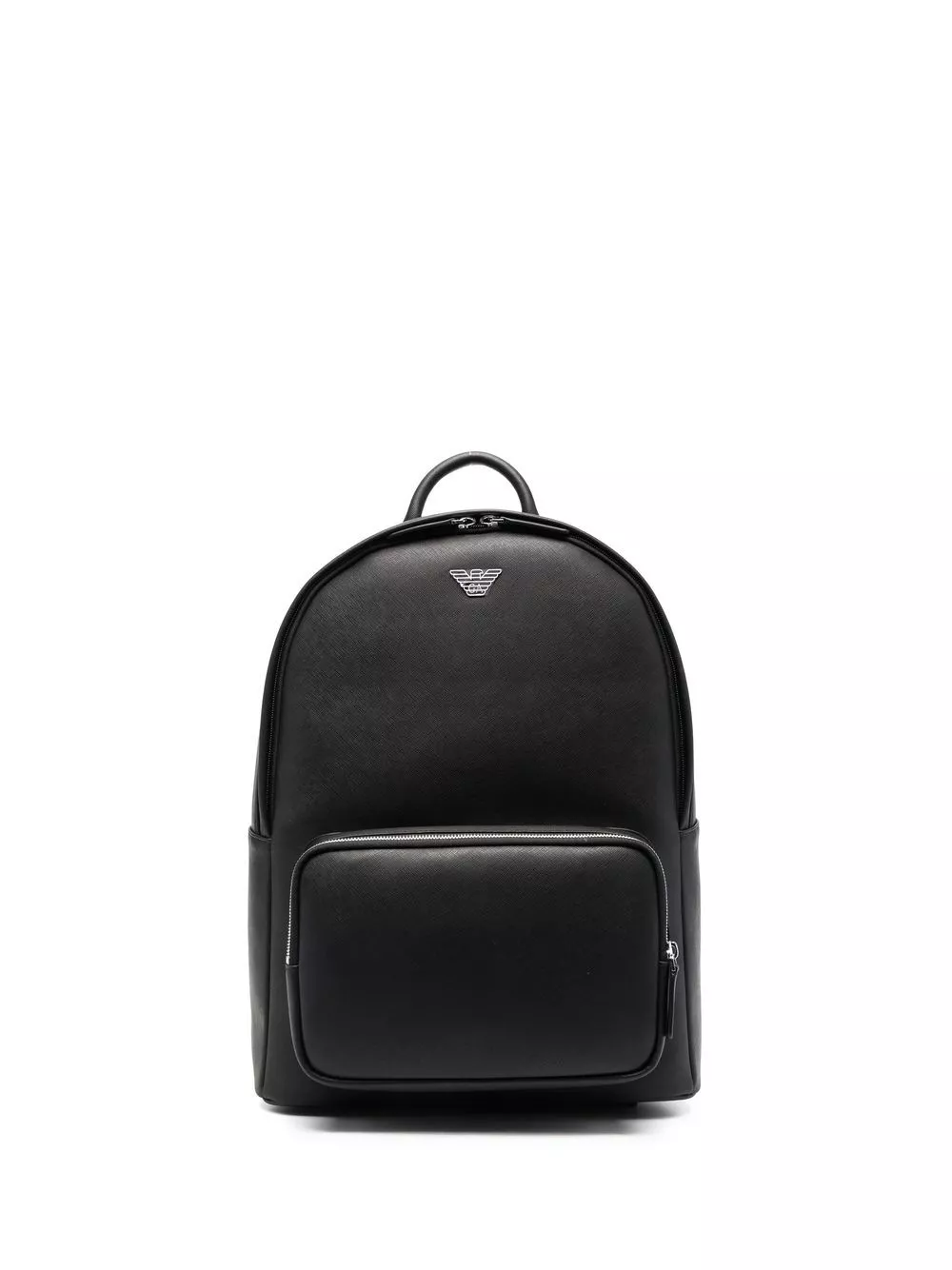 Affordable Emporio Armani logo-print leather backpack Men 0116