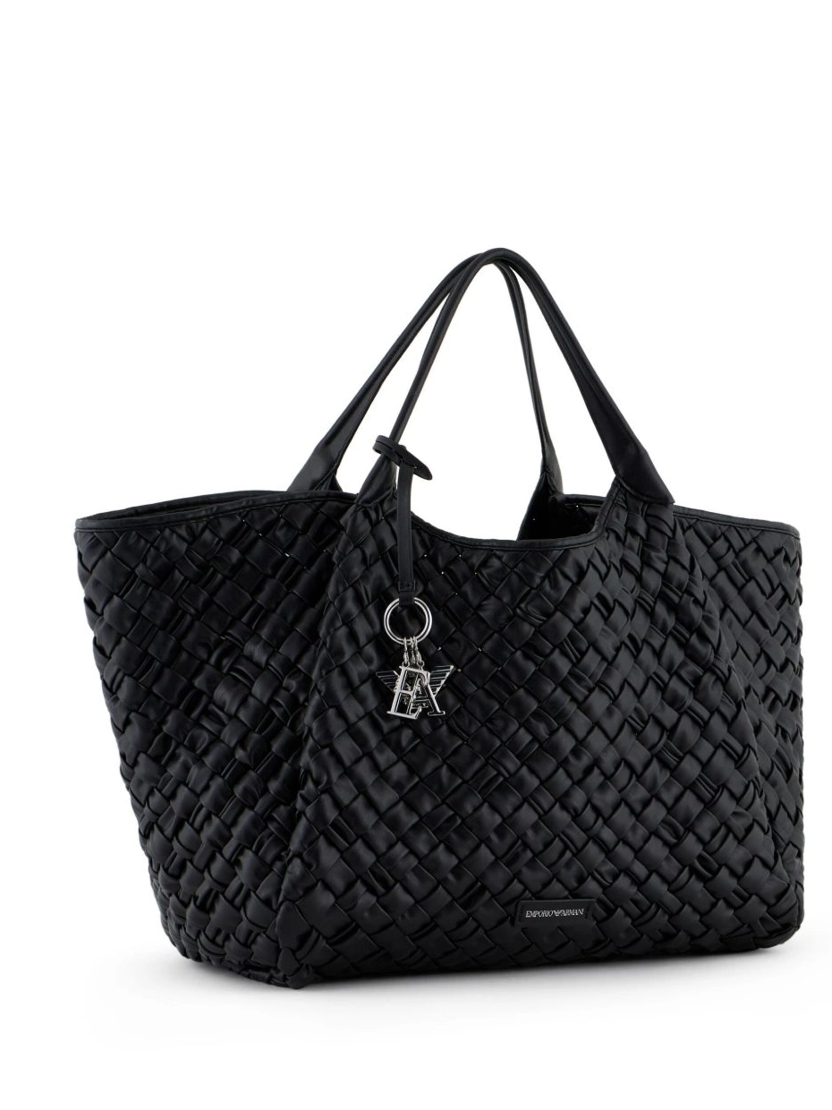 Cheap Emporio Armani bag interwoven faux-leather tote Women 0220