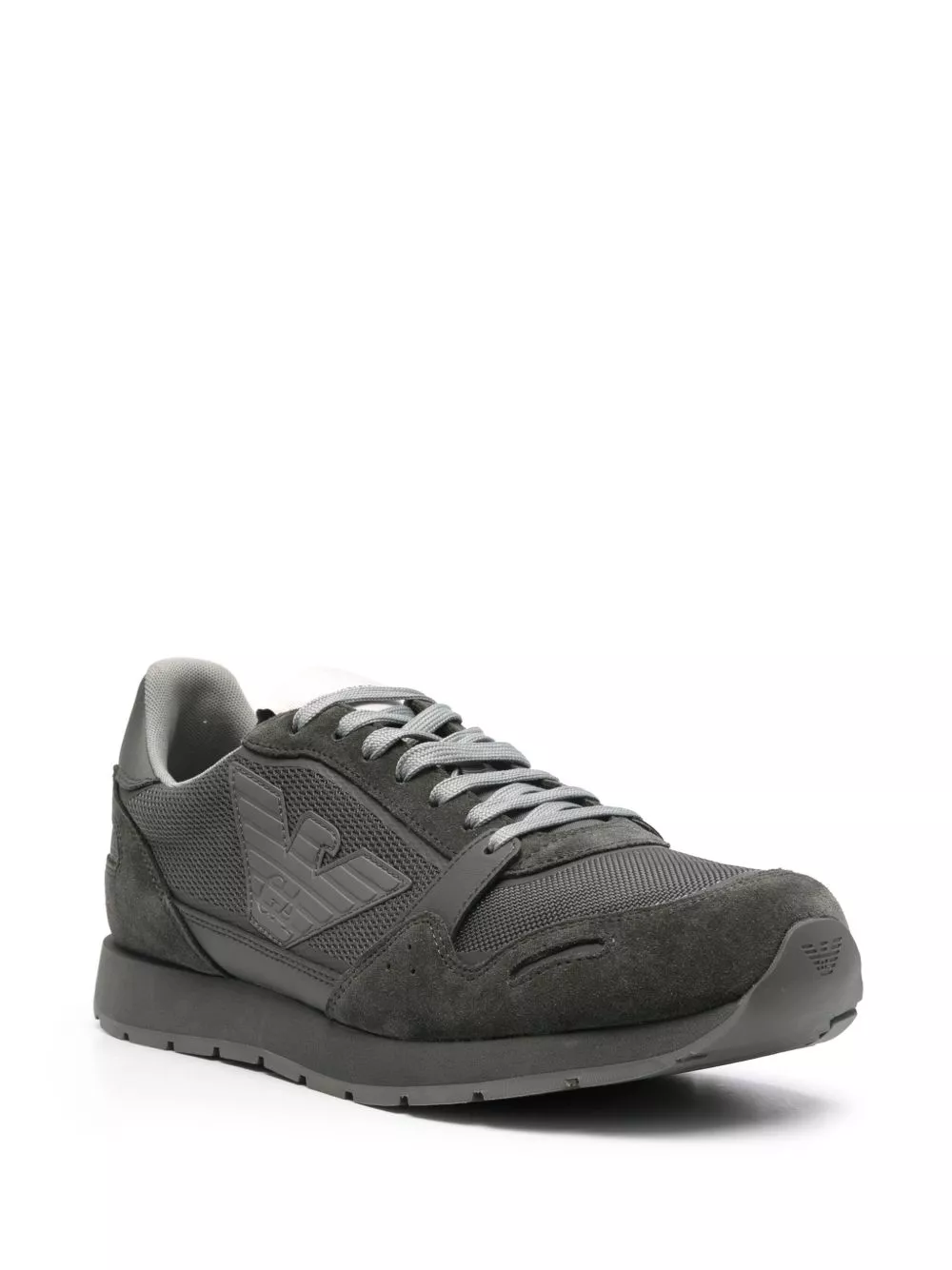 Affordable Emporio Armani logo-patch lace-up sneakers Men 0201