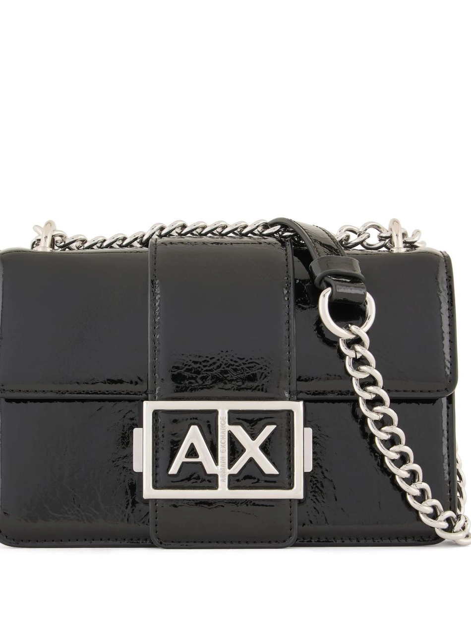 Affordable Women bag cross logo Exchange Armani plaque 0219