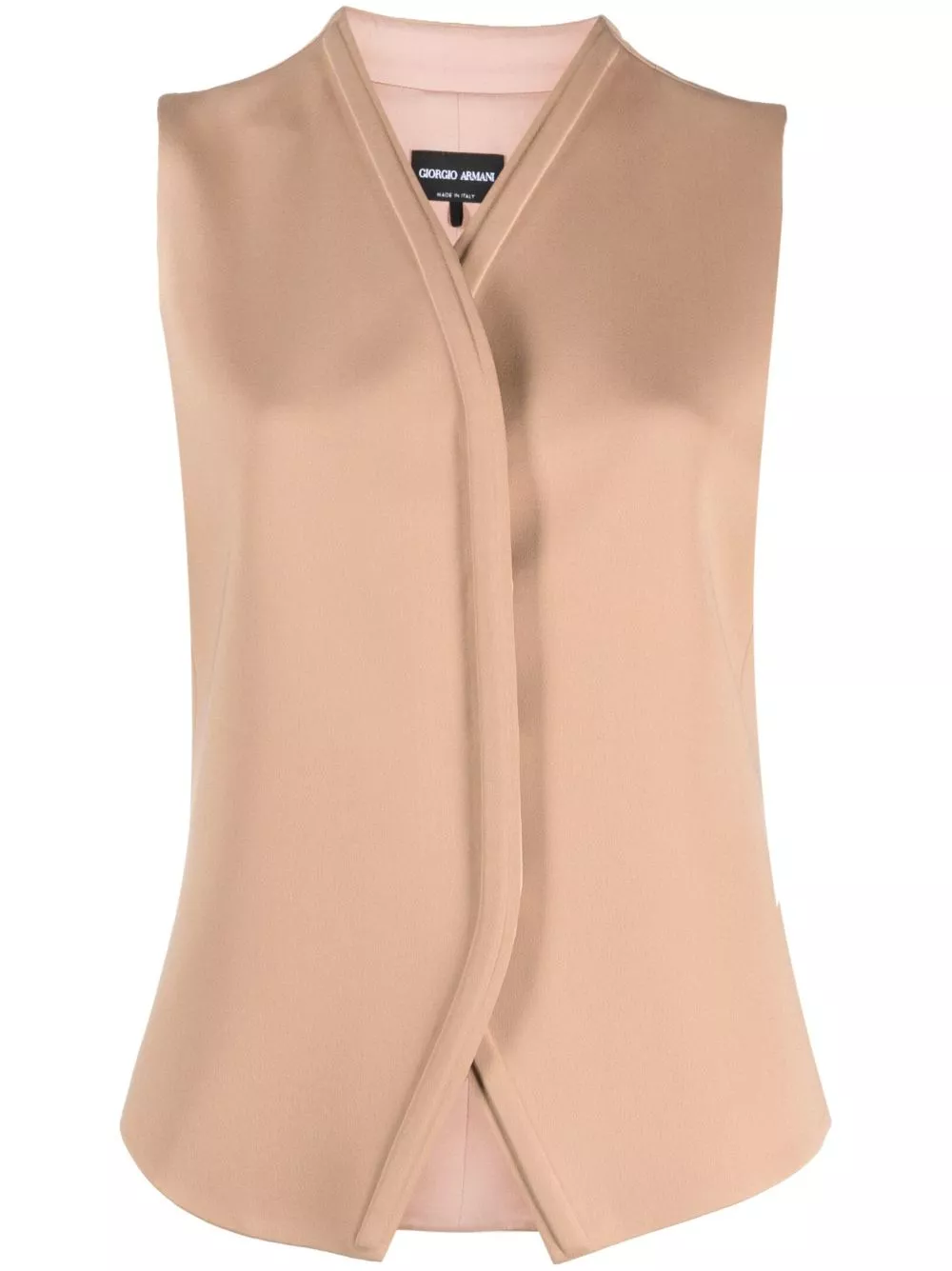 Affordable Giorgio Armani concealed-fastening silk waistcoat Women 0206