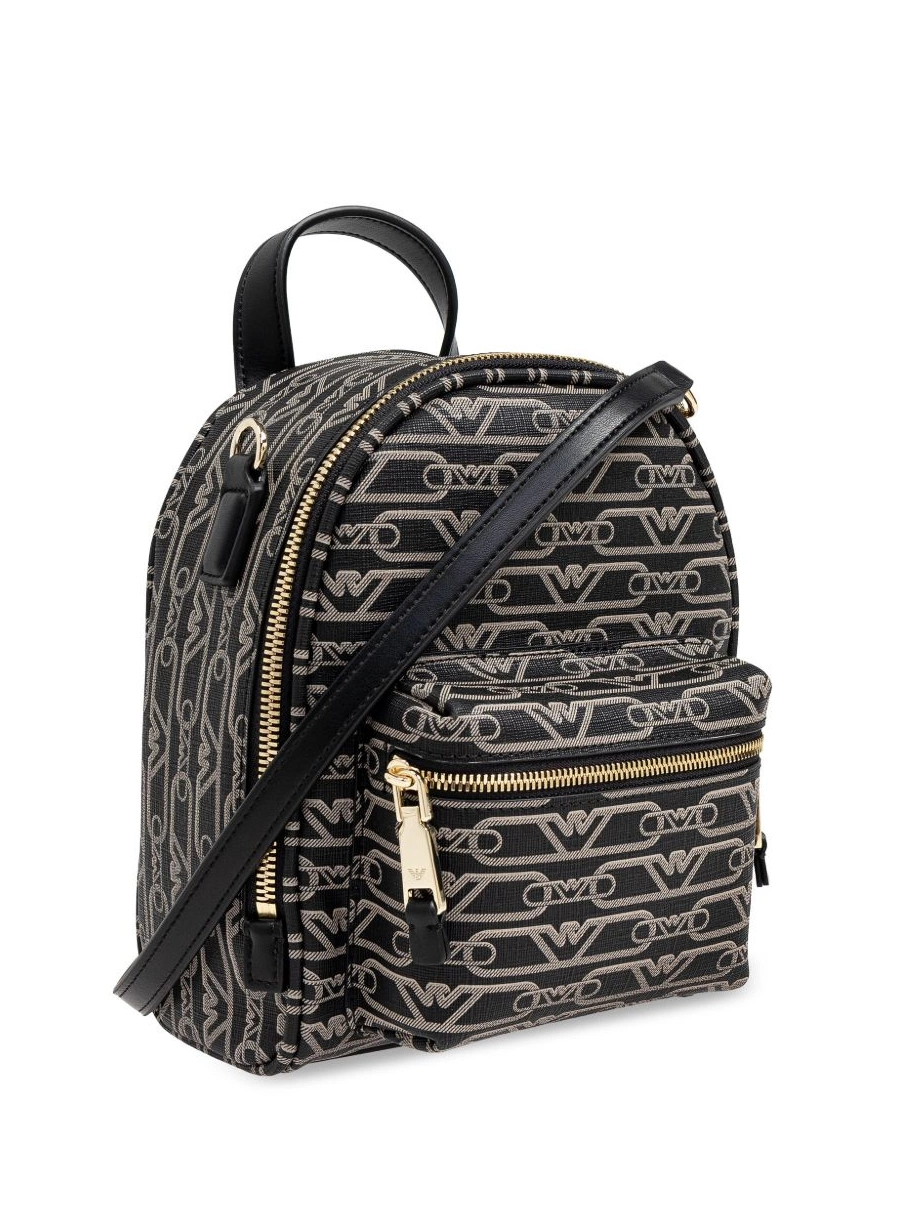 Cheap Armani Emporio Women jacquard-print backpack 0216