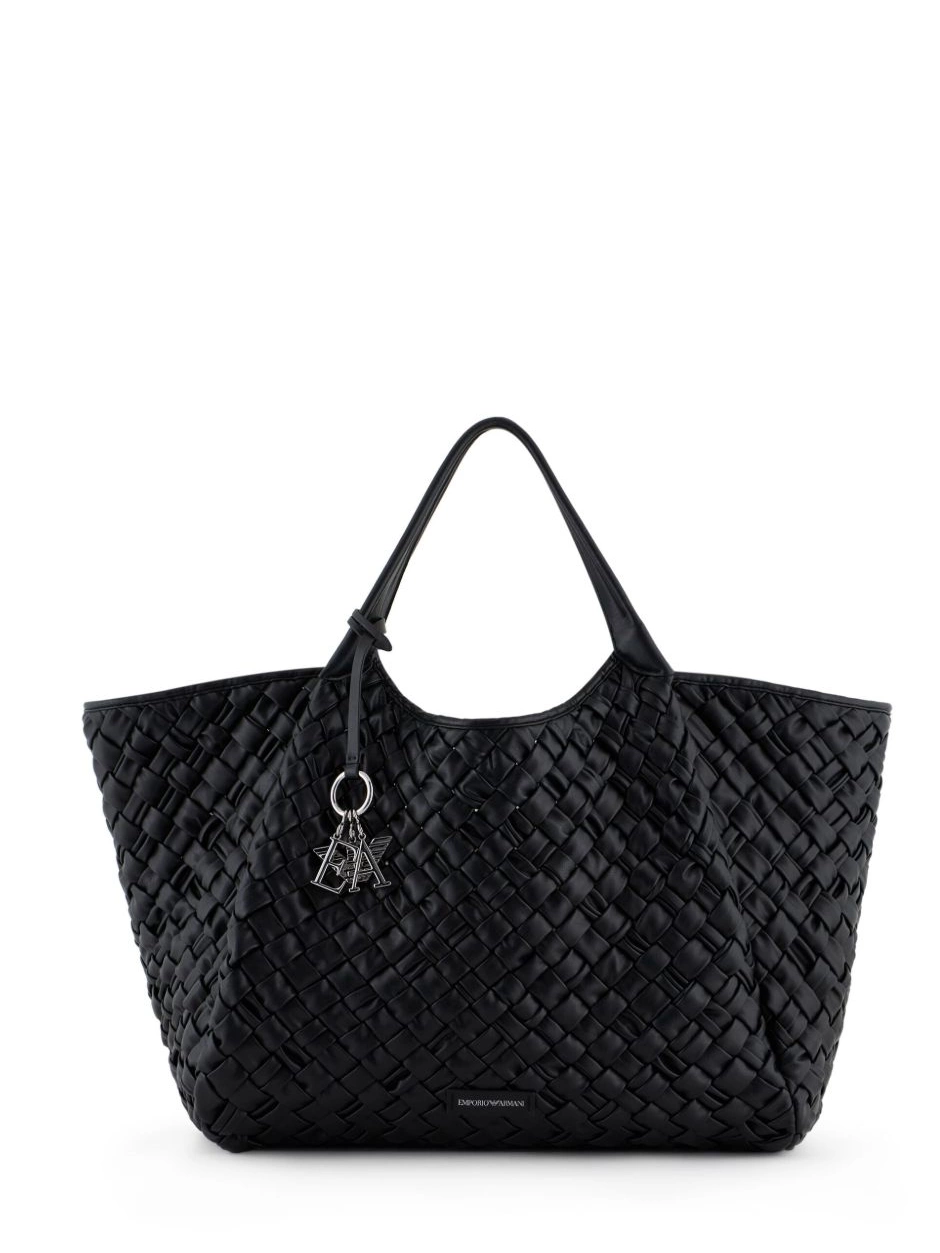 Cheap Emporio Armani bag interwoven faux-leather tote Women 0220