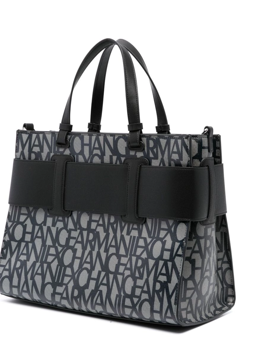 Cheap tote Armani zip-fastening bag Women Exchange logo-print 0218