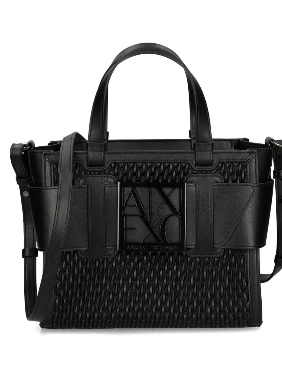 Cheap Exchange bag Women woven logo-plaque Armani tote 0213