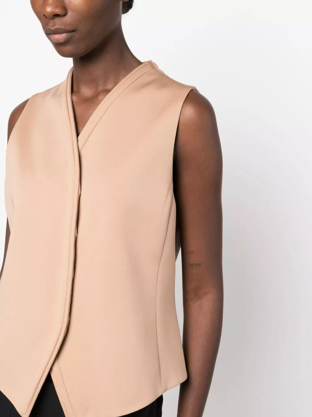 Affordable Giorgio Armani concealed-fastening silk waistcoat Women 0206