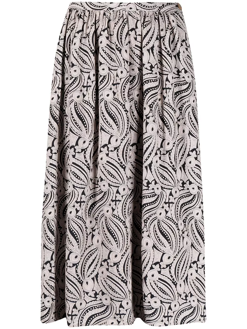 Cheap Giorgio Armani 1990s abstract print pleated skirt Women 0206