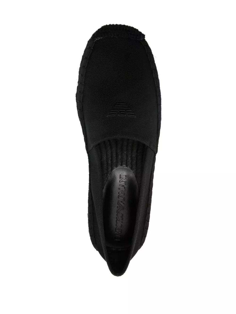 Cheap Emporio Armani embroidered-logo espadrilles Men 0204