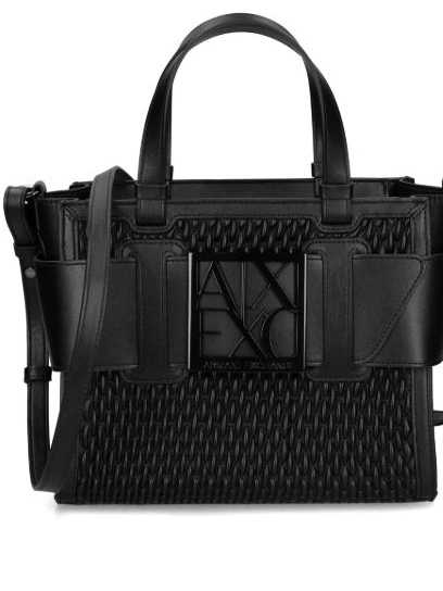 Cheap Exchange bag Women woven logo-plaque Armani tote 0213