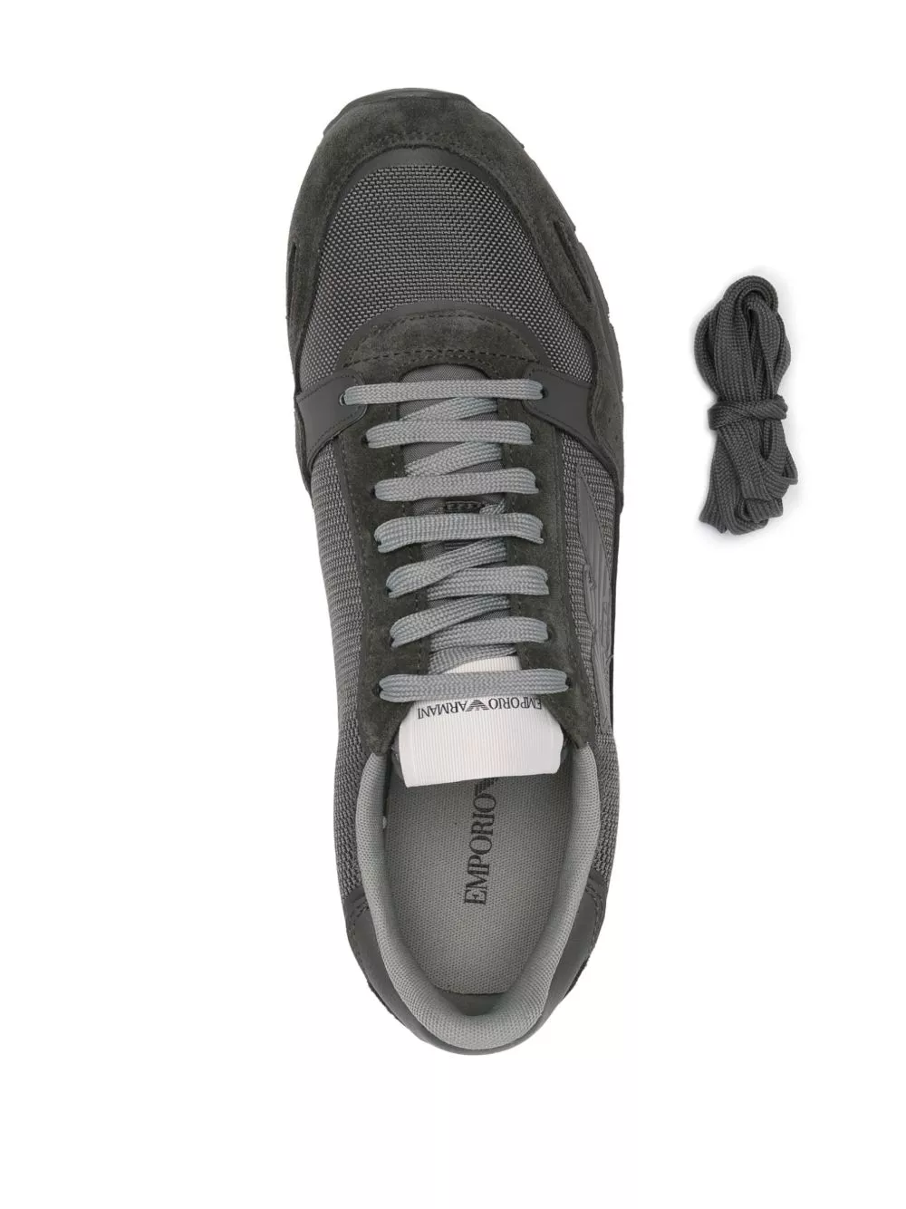 Affordable Emporio Armani logo-patch lace-up sneakers Men 0201