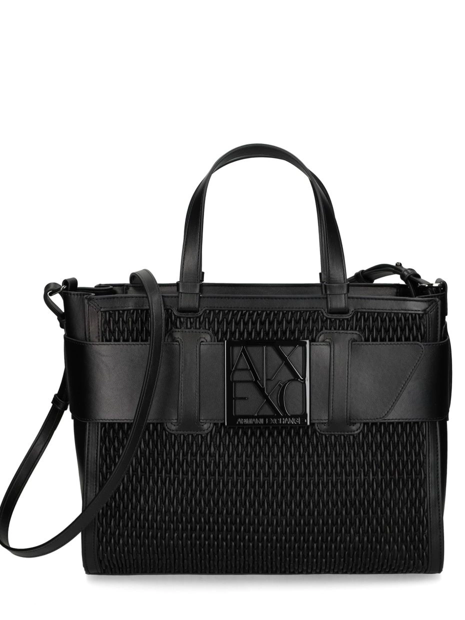 Affordable bag Exchange Women Armani logo-plaque tote 0304